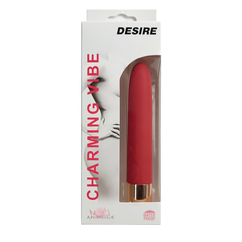 Vibrador Personal Desire Vermelho - embalagem comercial detalhada