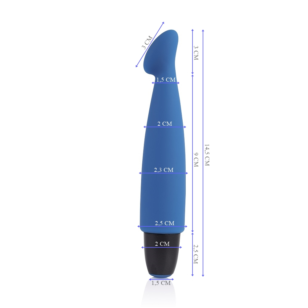 Vibrador Bullet em Silicone Multivelocidade Recarreg�vel com 10 Vibra��es Blue Azul | Foto 04