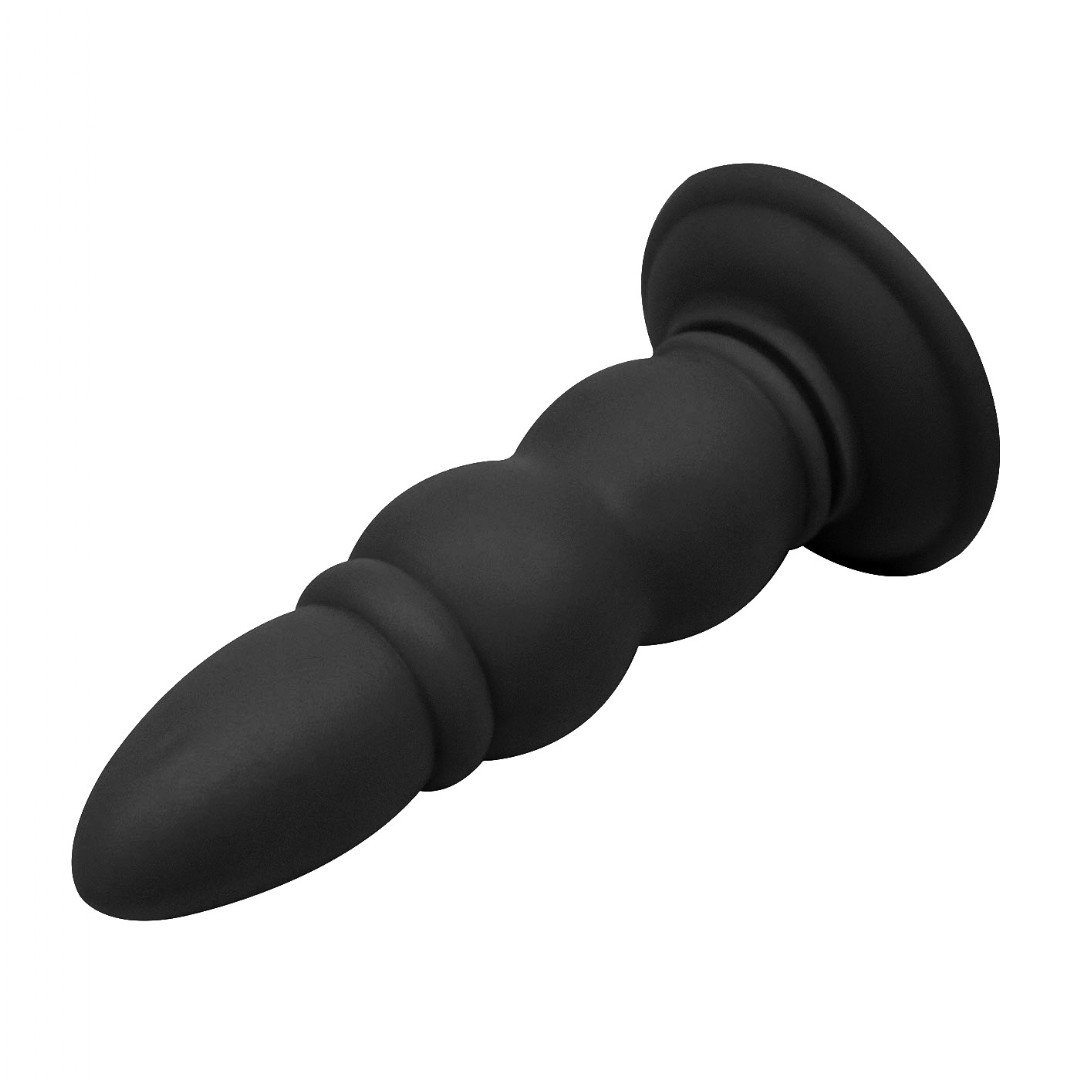 Plug Anal Anelado 14 x 4,5cm Preto | Foto 03 Plug Anal Anelado 14 x 4,5cm Preto | Foto 03