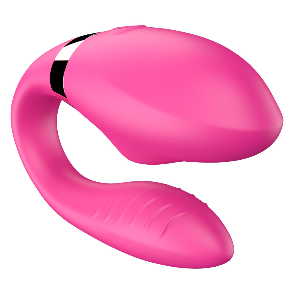 Vibrador para Casal em Silicone com Sugador de Clitóris com Controle sem Fio e 7 Vibrações Pink | Foto 04 Vibrador para Casal em Silicone com Sugador de Clitóris com Controle sem Fio e 7 Vibrações Pink | Foto 04