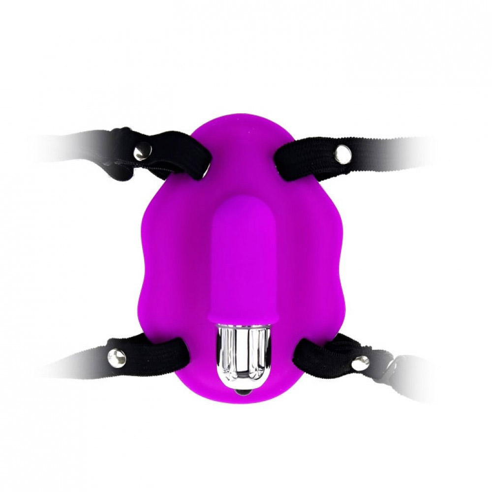 Vibrador Butterfly com Cinta em silicone pink, vista detalhada do produto