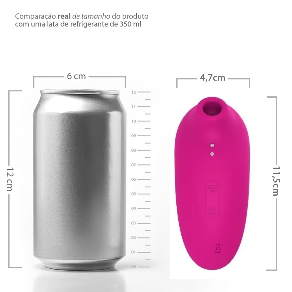 Embalagem do Vibrador Duplo Recarreg�vel em Silicone Rosa, mostrando o produto com elementos de lifestyle e conveni�ncia