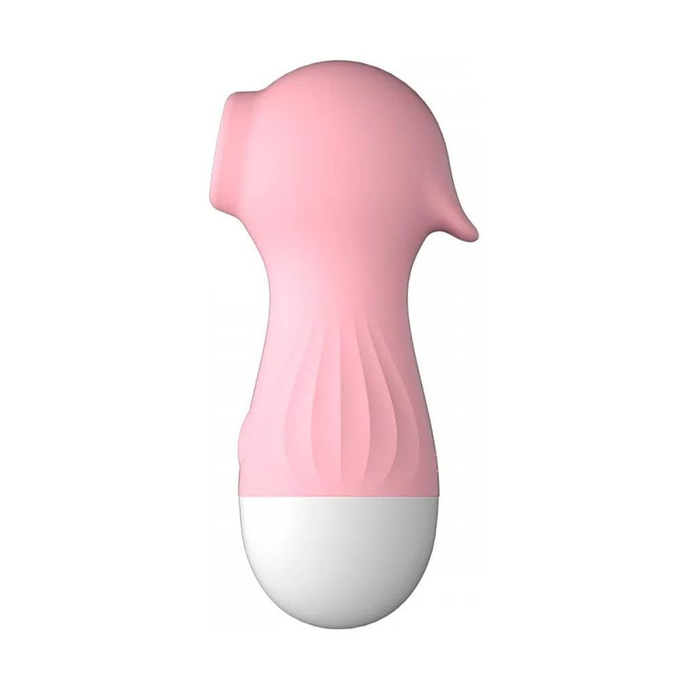 Vibrador para Clit�ris Pocot� Rosa, vista traseira, mostrando detalhes ergon�micos