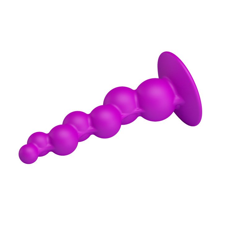 Plug Anal em Silicone Escalonado com Ventosa 15 x 3cm Roxo | Foto 03 Plug Anal em Silicone Escalonado com Ventosa 15 x 3cm Roxo | Foto 03
