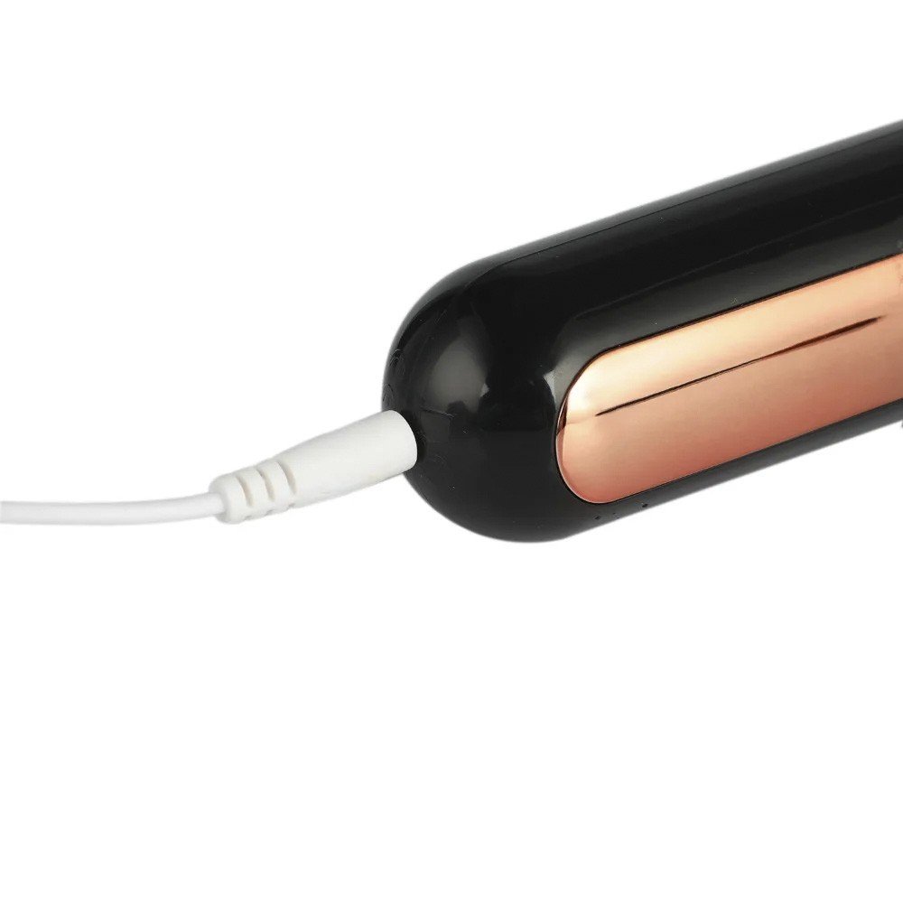 Detales da base de carregamento USB do Massageador Er�tico Varinha M�gica Manfly Preto