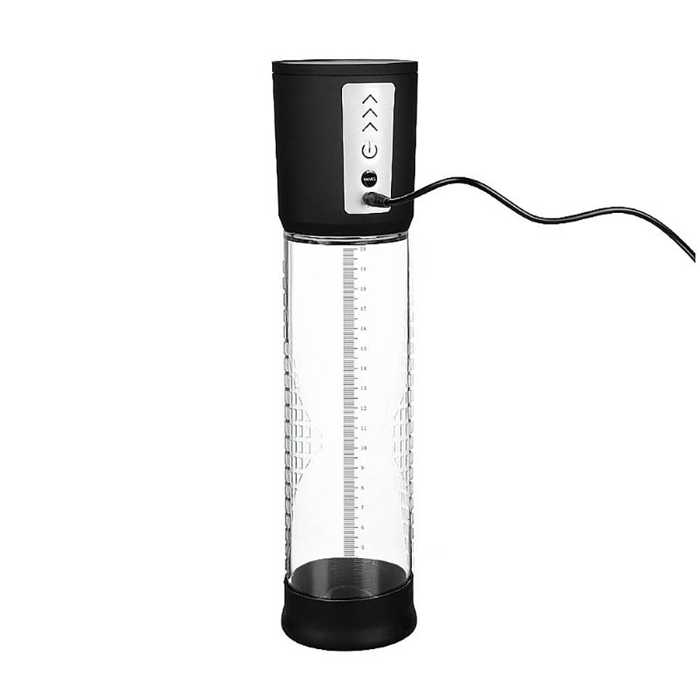 Bomba Peniana Automática de 20cm Recarregável com 3 Modos de Vibração Transparente | Foto 06