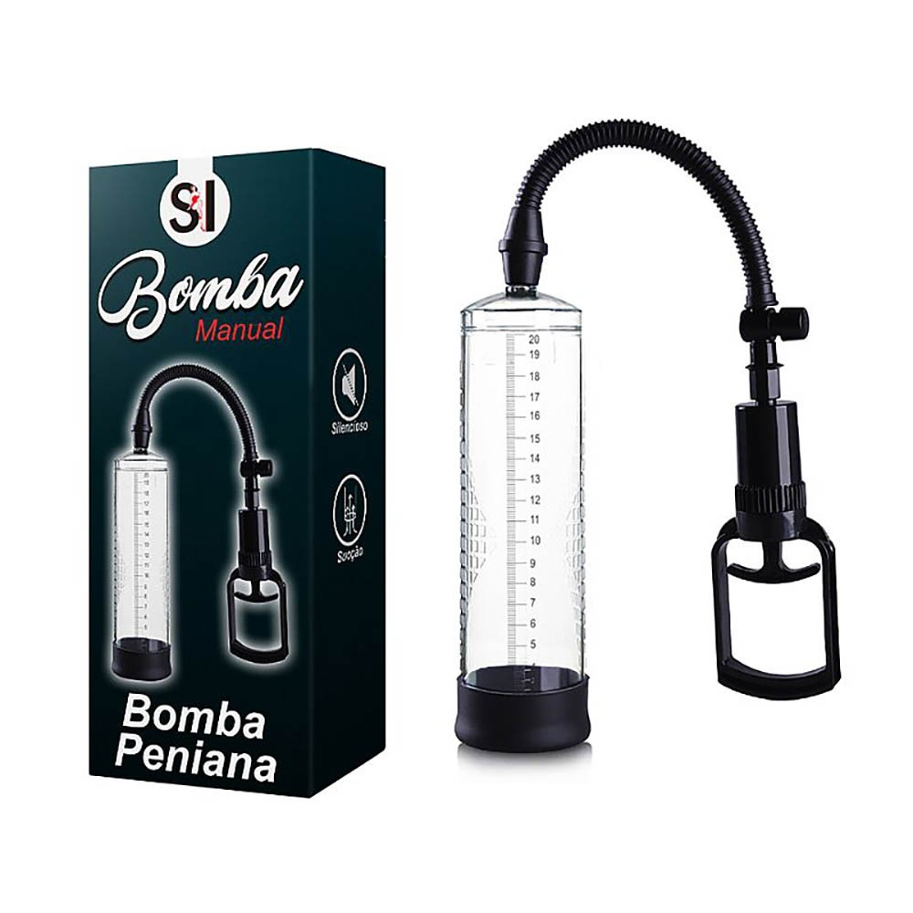 Bomba Peniana Manual de 20cm Transparente | Foto 01