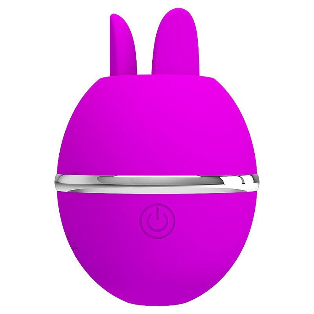 Vibrador Gemini Ball Pink com 3 Vibra��es e 3 Estimula��es de L�ngua e sua embalagem, destacando funcionalidades