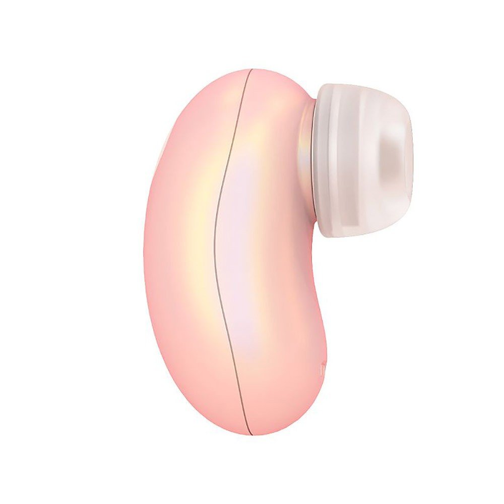 Vibrador para Clit�ris Recarreg�vel Mini Pod Rosa | Vista lateral detalhada do vibrador com bico de suc��o