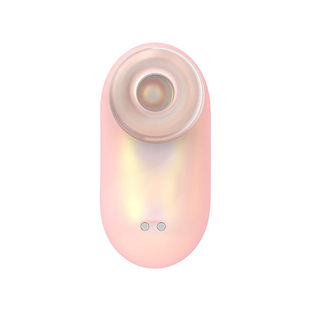 Vibrador para Clit�ris Recarreg�vel Mini Pod Rosa | Bocal de suc��o em detalhe na cor rosa
