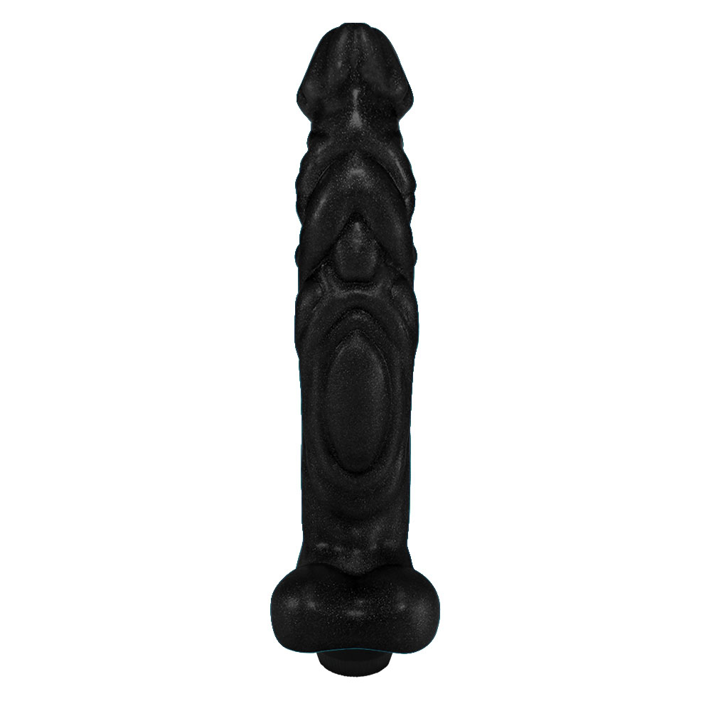 Pênis em PVC Flexível com Massageador Things com Vibrador 20 x 4cm Preto | Foto 03