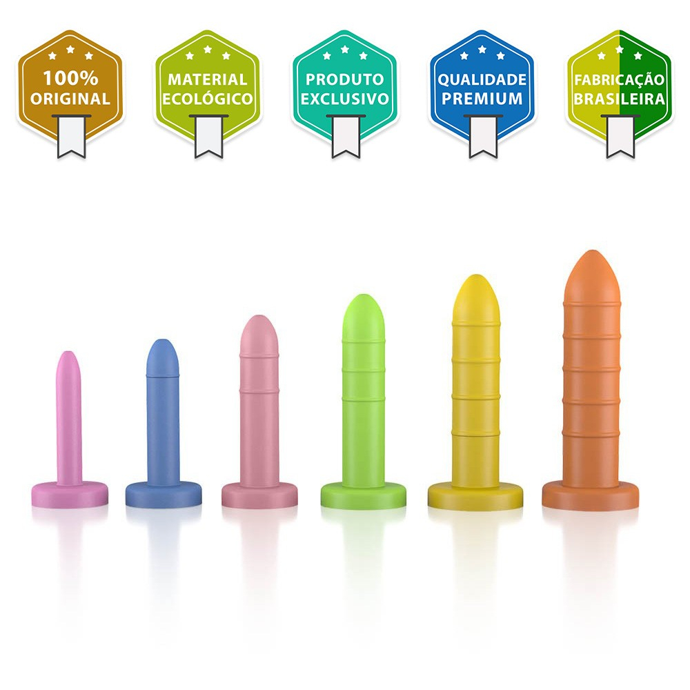 Kit de Dilatador Vaginal Graduados Anelado 6 Unidades Colorido | Foto 05