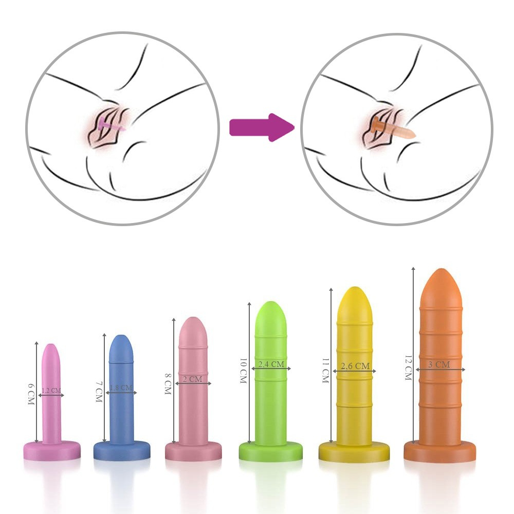 Kit de Dilatador Vaginal Graduados Anelado 6 Unidades Colorido | Foto 06