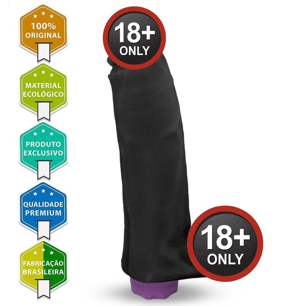P�nis com Escroto e Vibrador 10 Velocidades Recarreg�vel Sedutor - detalhe do controle interno e porta de carregamento