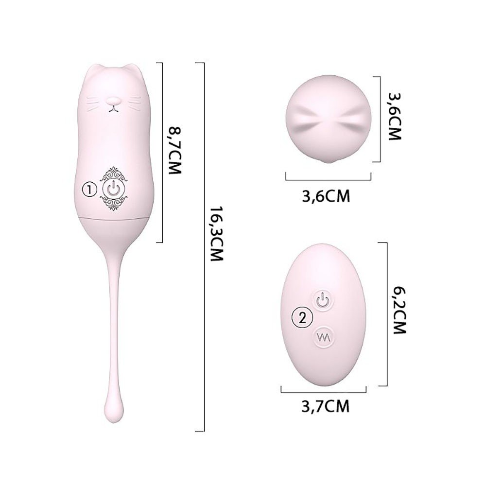 Apresenta��o do Vibrador Bullet Miaou Rosa em uso, destacando sua flexibilidade