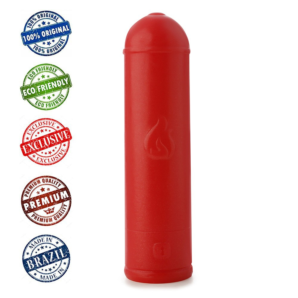 Plug Anal Grande em Formato de Extintor de Inc�ndio 31 x 8cm Vermelho | Foto 05