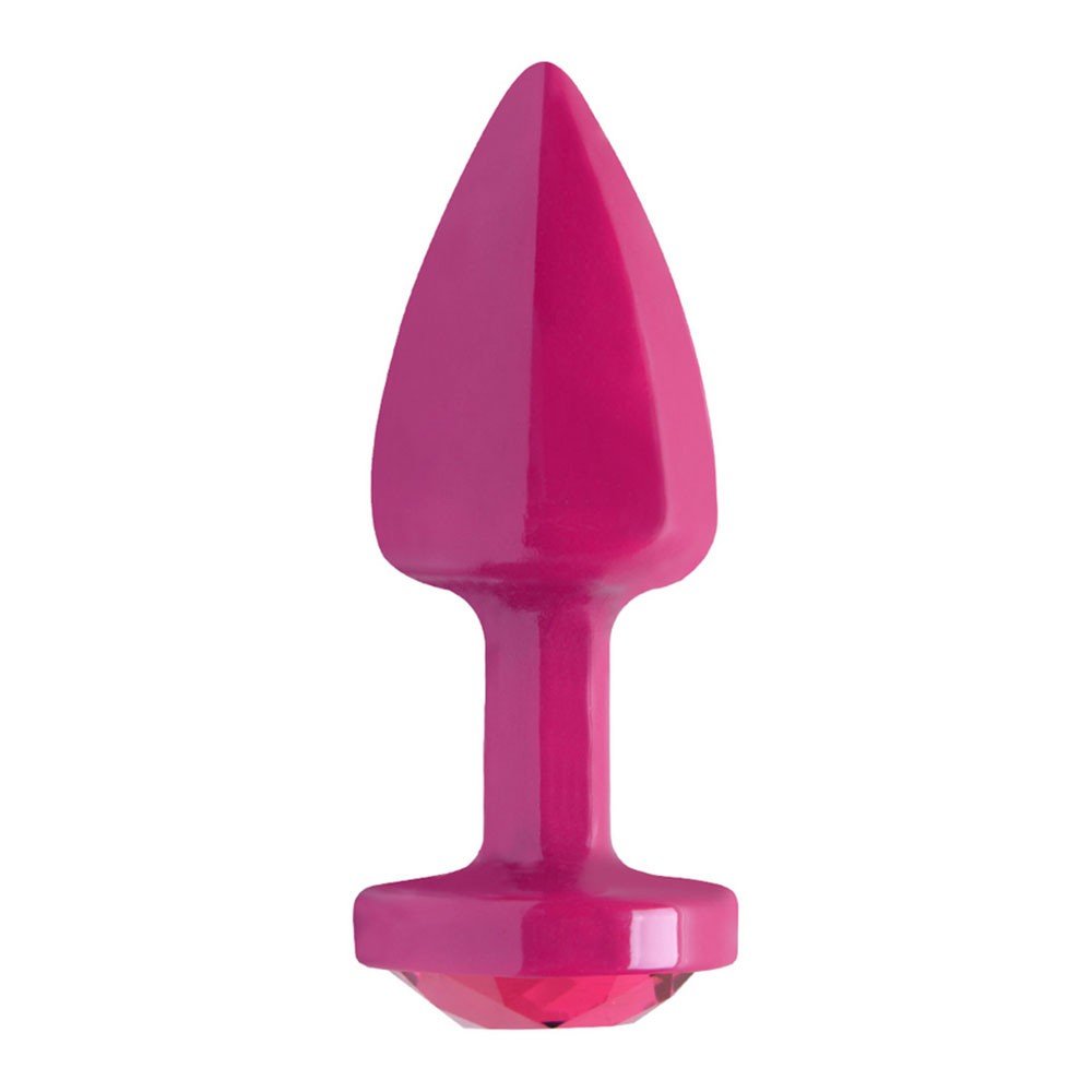 Plug Anal Joia em ABS Rosa Tamanho P com Pedra Pink | Foto 02