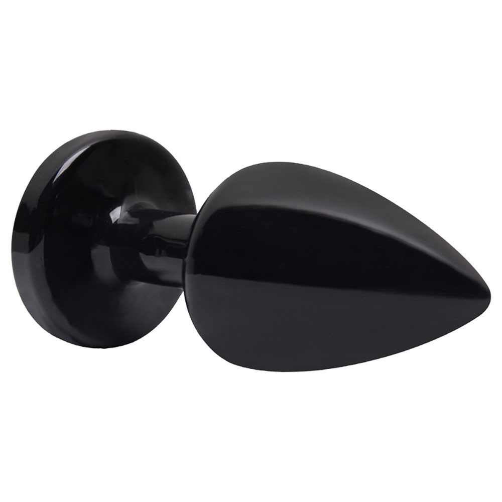 Plug Anal Joia em ABS Preto Tamanho P com Pedra Pink | Foto 05