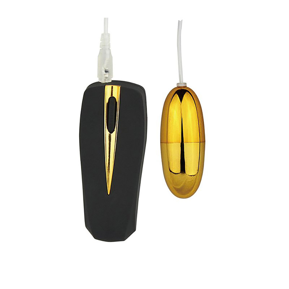 Vibrador Bullet Multivelocidade e Controle com Fio Victory Dourado | Foto 02
