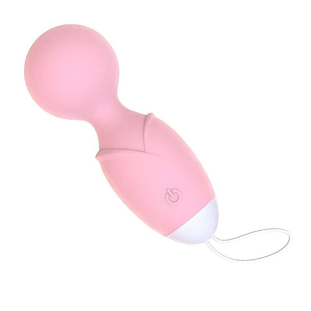 Vibrador Loli Rosa de silicone com um formato de bulbo, ideal para alcan�ar o ponto G, vibrador para estimula��o interna em rosa.