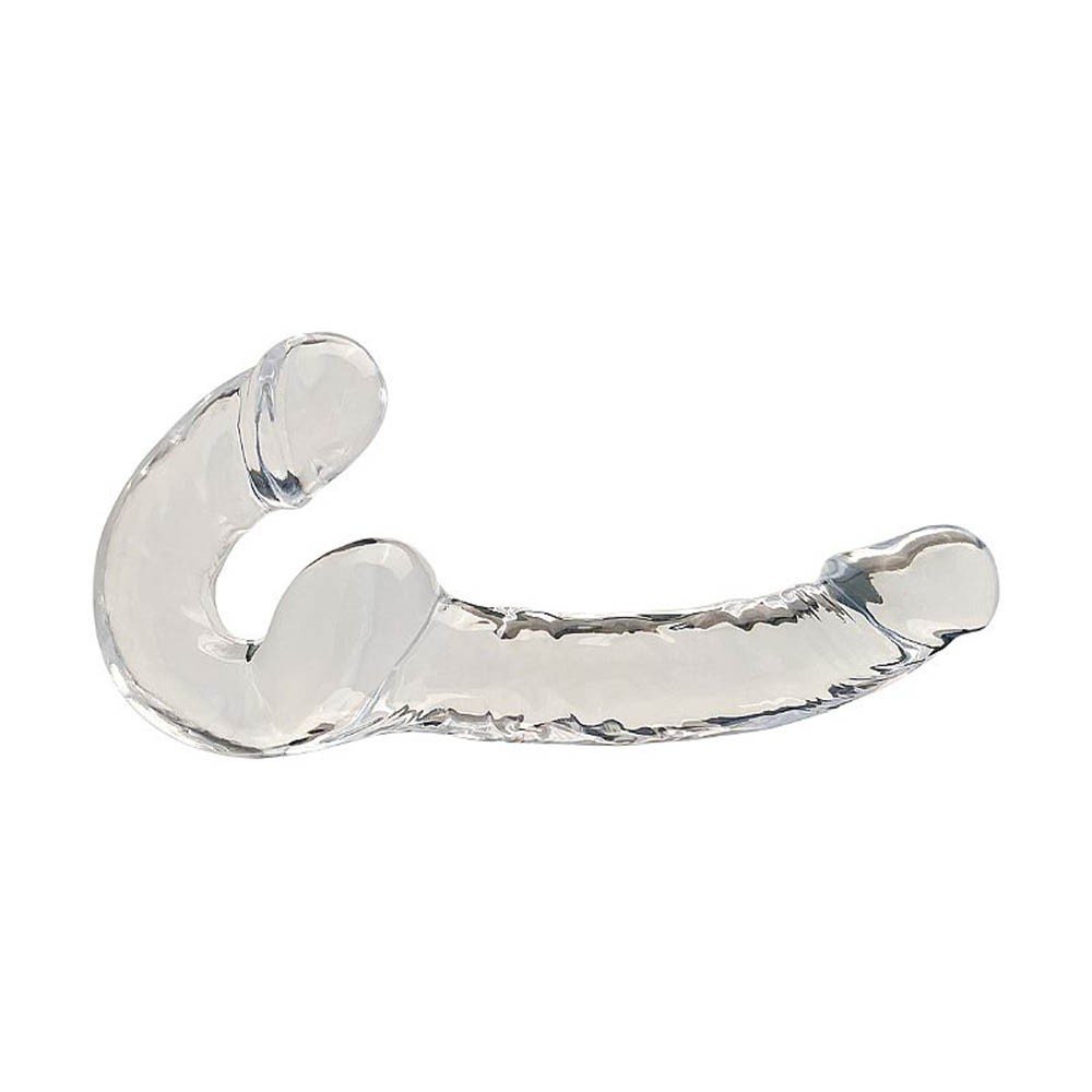Cinta Peniana para Ela Formato de Pênis Realístico em Jelly Big One 23,5 x 3,6cm Transparente | Foto 04