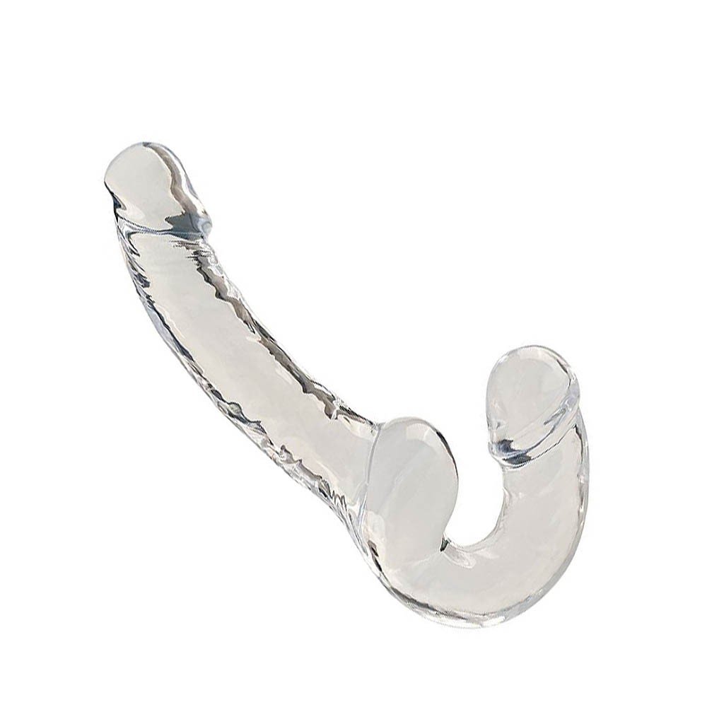 Cinta Peniana para Ela Formato de Pênis Realístico em Jelly Big One 23,5 x 3,6cm Transparente | Foto 05