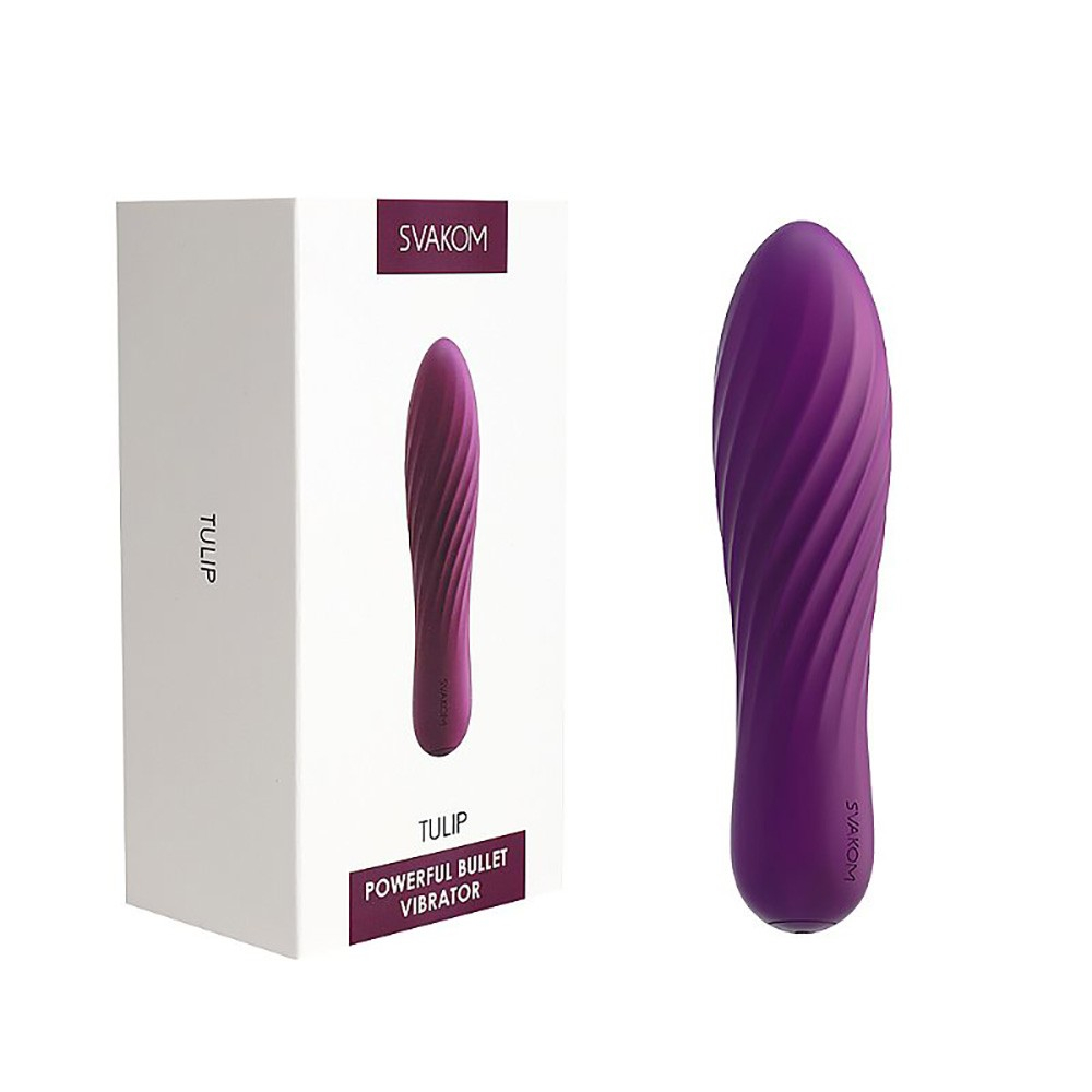 Vibrador Personal em Silicone Recarregável com 10 Vibrações Tulip Roxo | Foto 01