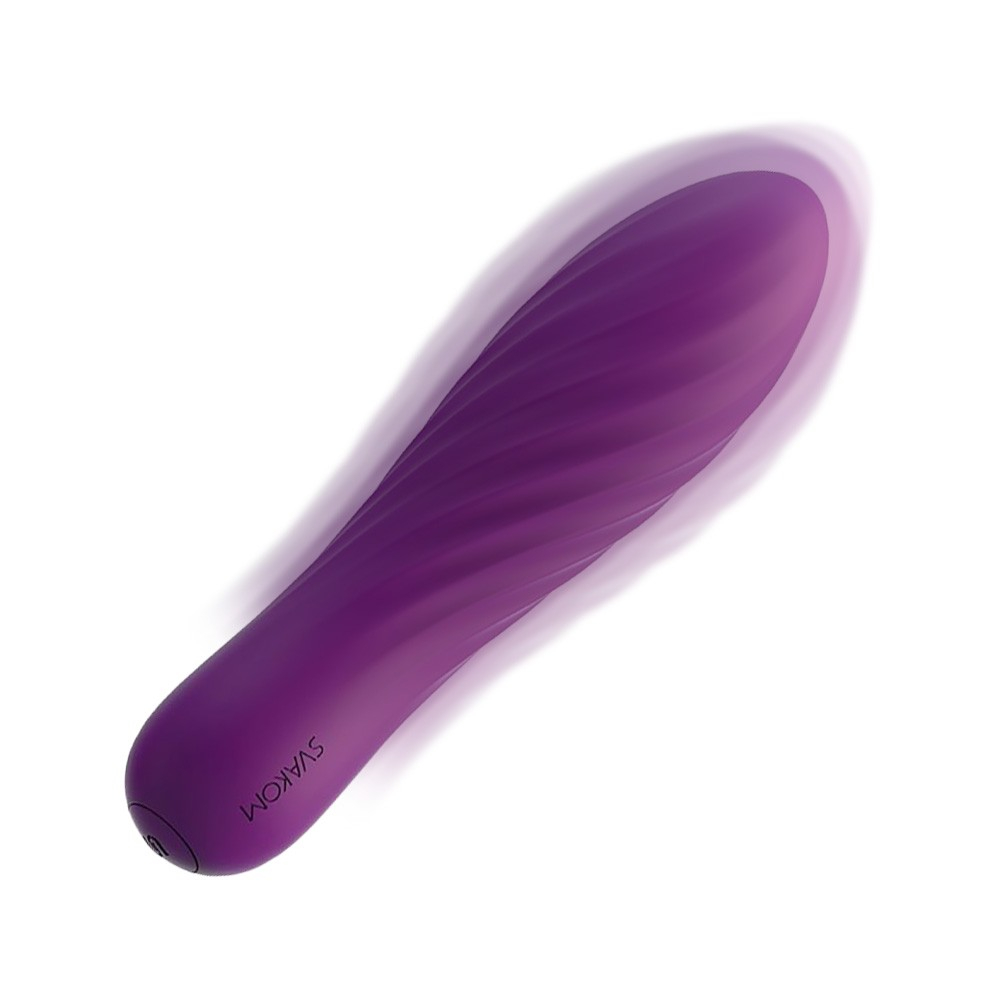 Vibrador Personal em Silicone Recarregável com 10 Vibrações Tulip Roxo | Foto 03