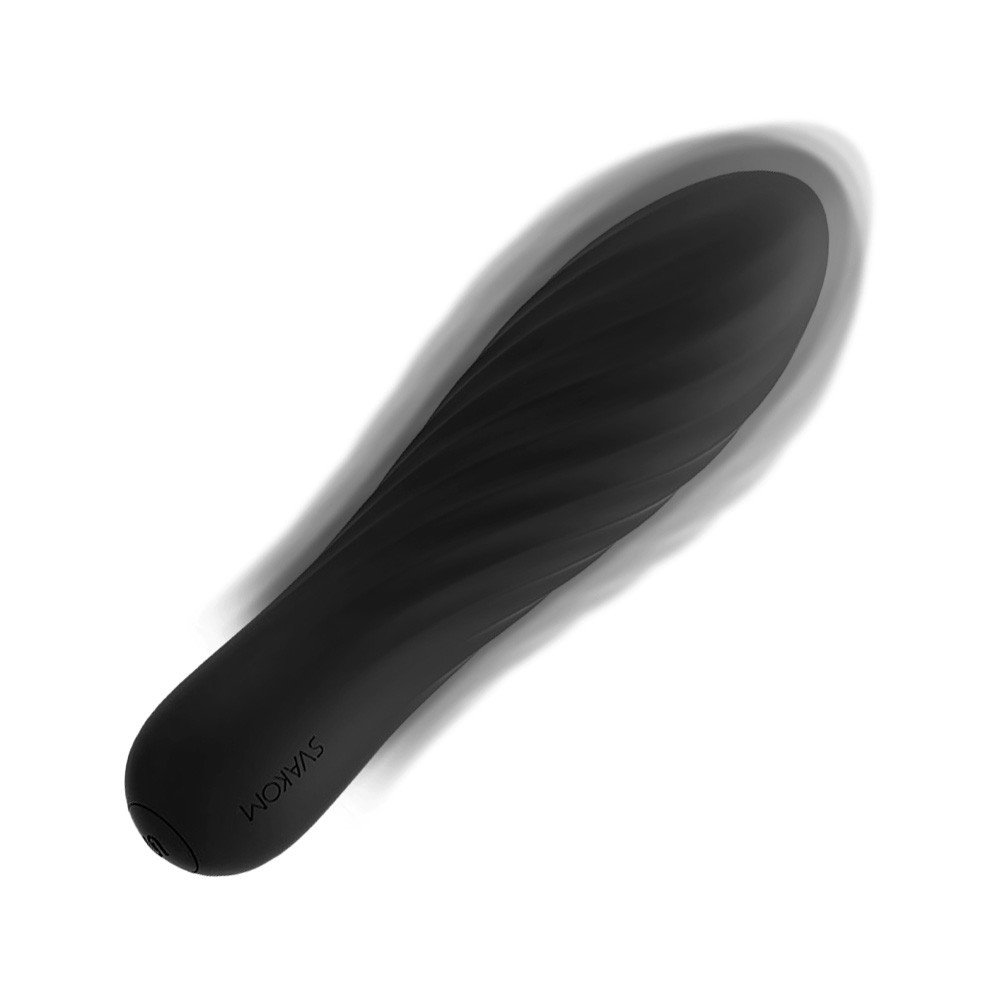 Vibrador Personal em Silicone Recarregável com 10 Vibrações Tulip Preto | Foto 03