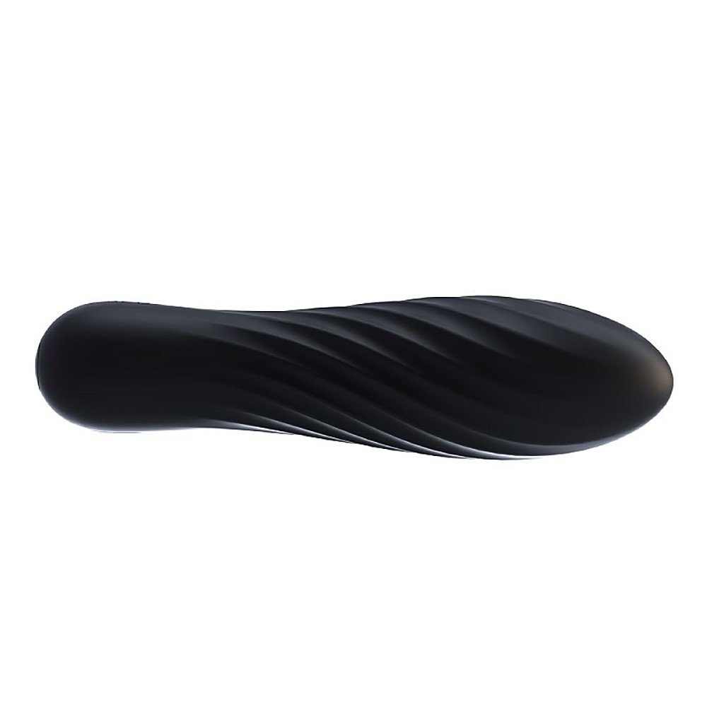 Vibrador Personal em Silicone Recarregável com 10 Vibrações Tulip Preto | Foto 04