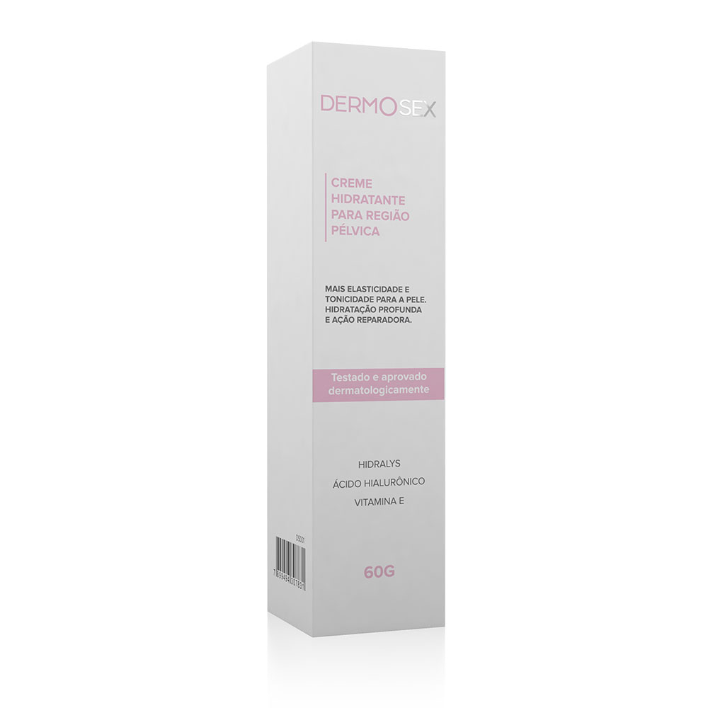 Embalagem externa do Creme Hidratante DERMOSex 60g