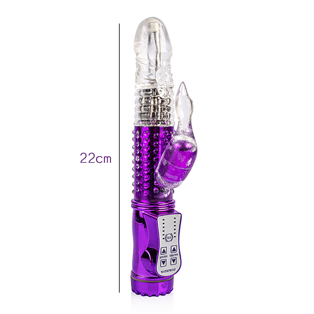 Vibrador Rabbit Recarreg�vel em Silicone com 36 Vibra��es Patinho Roxo | Foto 04