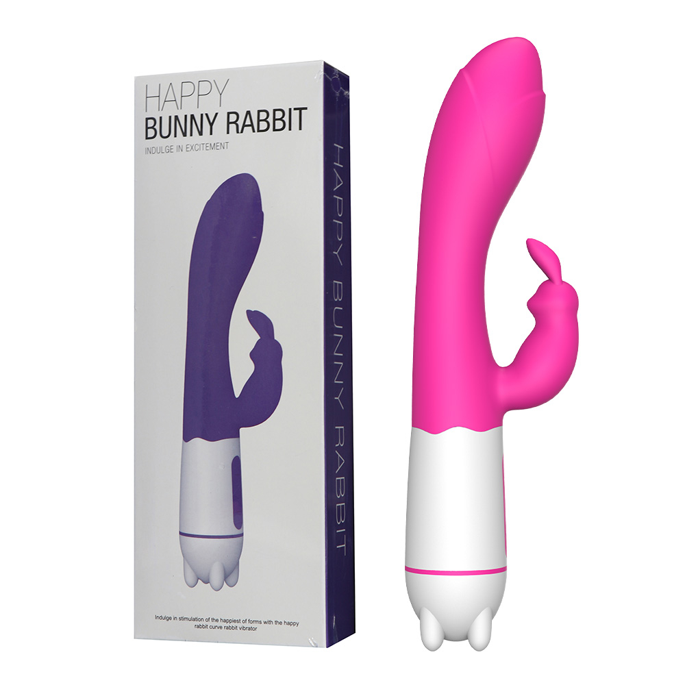 Vibrador Duplo Recarregável em Silicone para Clitóris e Ponto G com 36 Vibrações Bunny Rabbit Pink | Foto 01