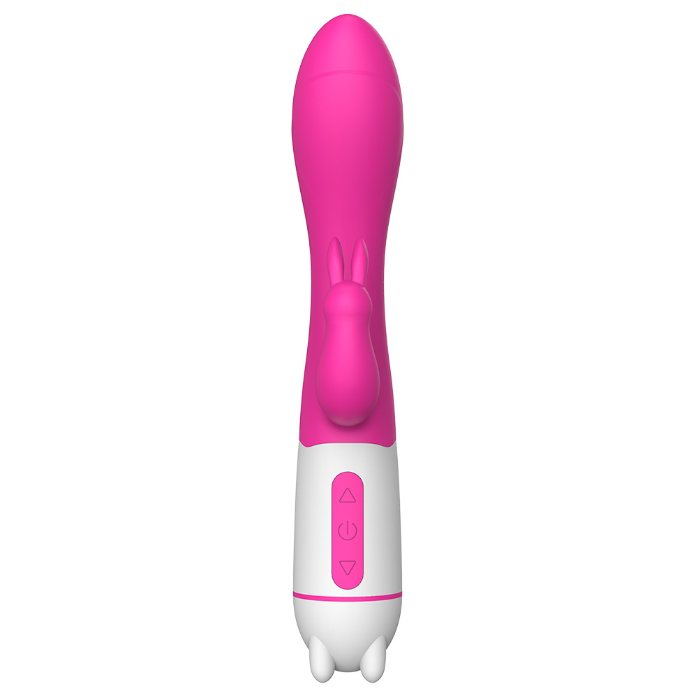 Vibrador Duplo Recarregável em Silicone para Clitóris e Ponto G com 36 Vibrações Bunny Rabbit Pink | Foto 04
