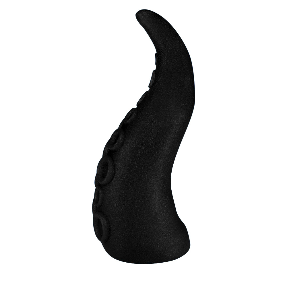 Dildo Feito em PVC Flexível em Formato de Tentáculos 18 x 5cm Preto | Foto 04