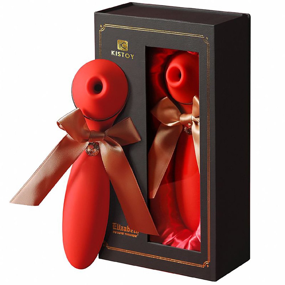 Vibrador e Sugador para Clitóris Recarregável com 10 Vibrações e 3 Sucções Elizabeth Vermelho | Foto 01 Vibrador e Sugador para Clitóris Recarregável com 10 Vibrações e 3 Sucções Elizabeth Vermelho | Foto 01