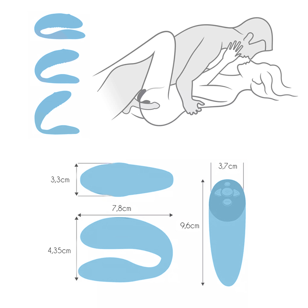Vibrador para Casal We-Vibe Chorus Azul | Foto 06