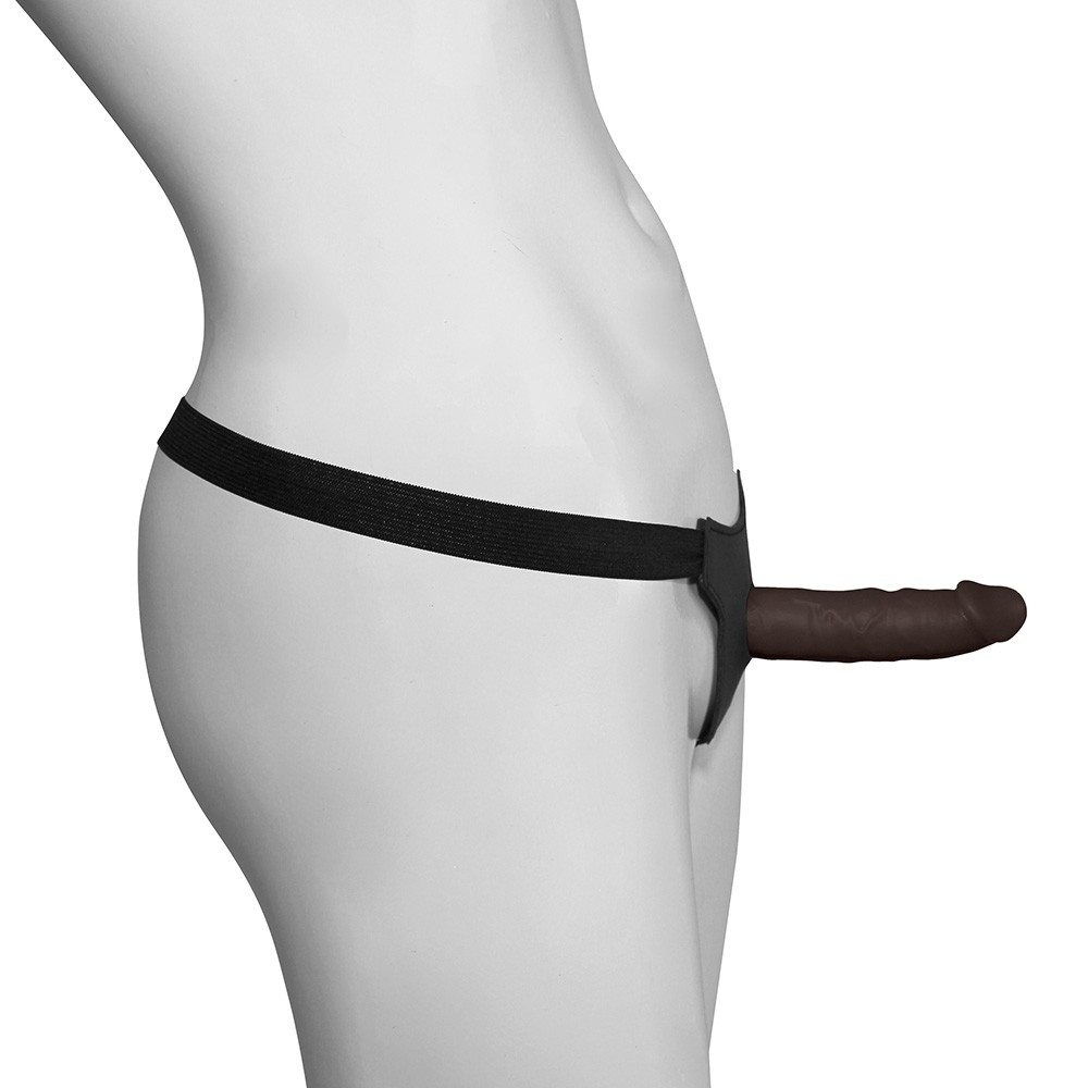 Cinta Peniana com P�nis Real�stico Lunes 14 x 4cm Marrom | Foto 03