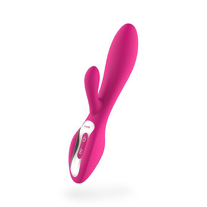 Vibrador Duplo Recarreg�vel 9 Vibra��es - Detalhe do Controle e Curvas
