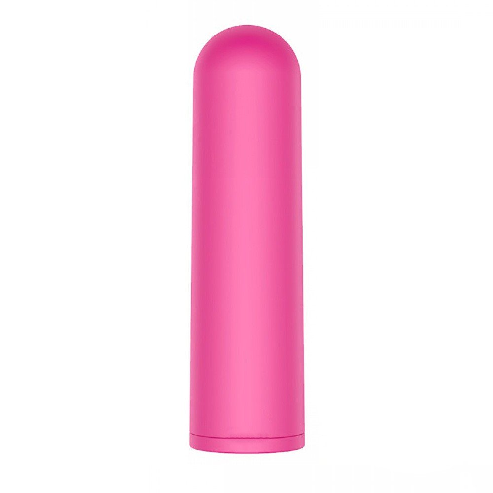 Vibrador Bullet em Silicone Recarreg�vel com 10 Vibra��es Pink na parte superior visto de baixo
