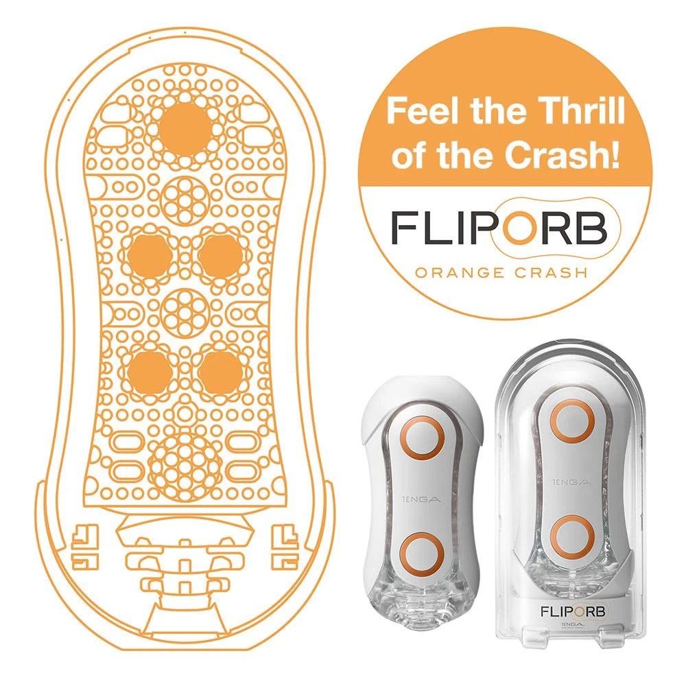 Masturbador Masculino FLIP ORB Orange Crash | Foto 04 Masturbador Masculino FLIP ORB Orange Crash | Foto 04