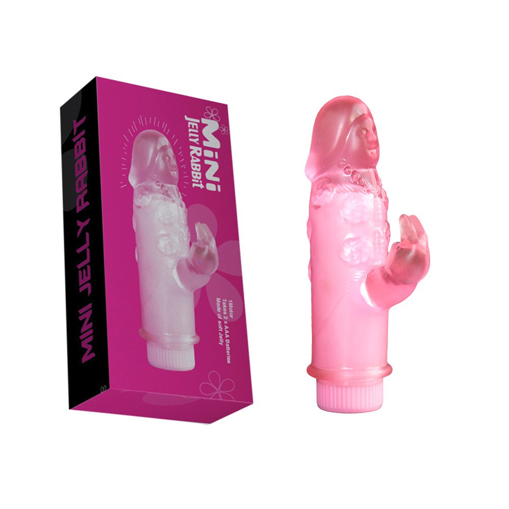 Vibrador Rabbit Rotativo Mini Multivelocidade JELLY RABBIT Rosa | Foto 01
