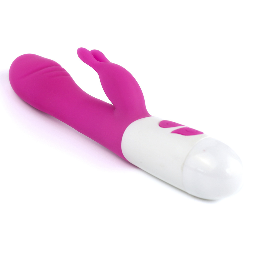 Vibrador Duplo em Silicone para Ponto G e Clitóris com 20 Vibrações Happy Rabbit Pink | Foto 02