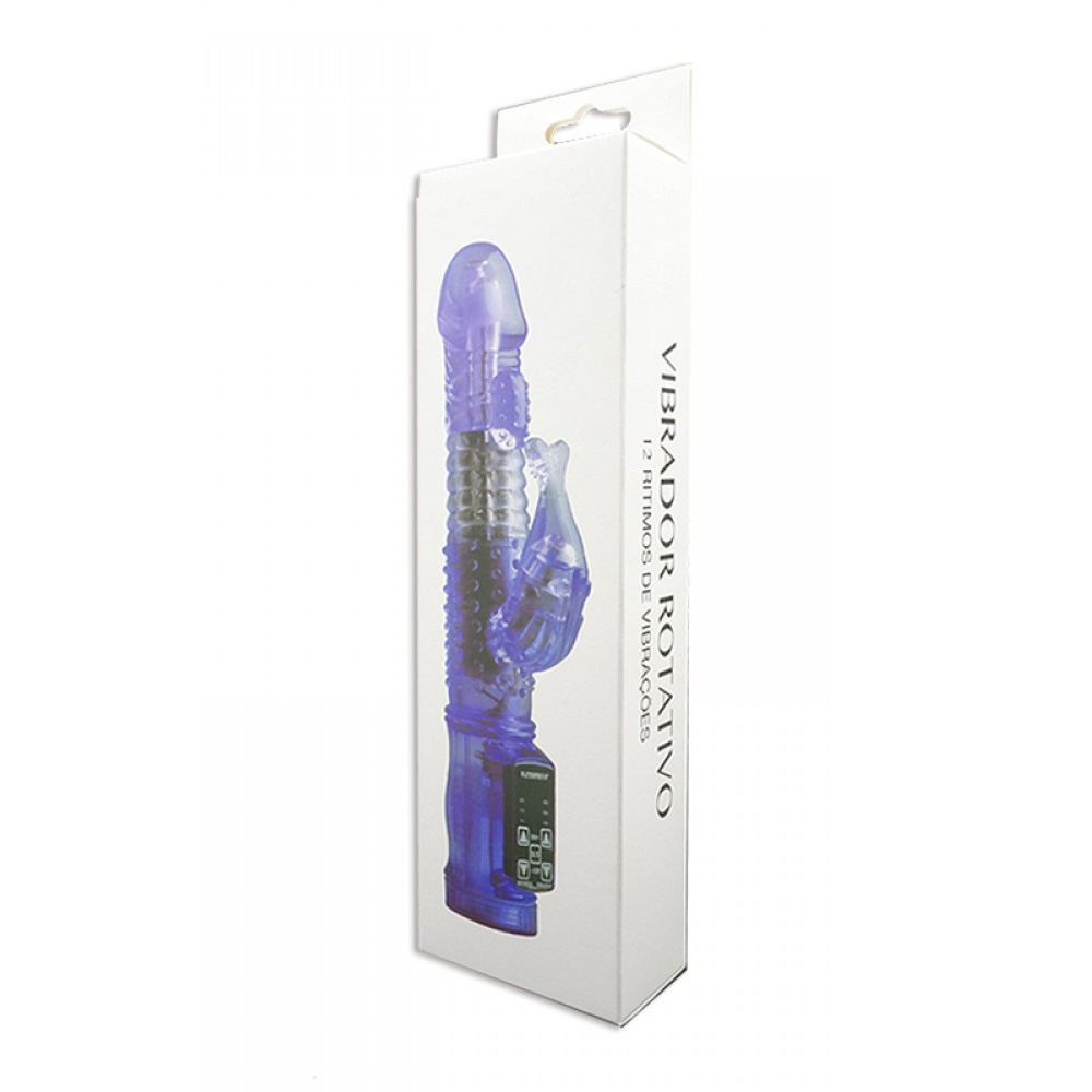 Vibrador Rabbit Rotativo Estimulador Sereia 12 Vibra��es Rosa | Foto 03