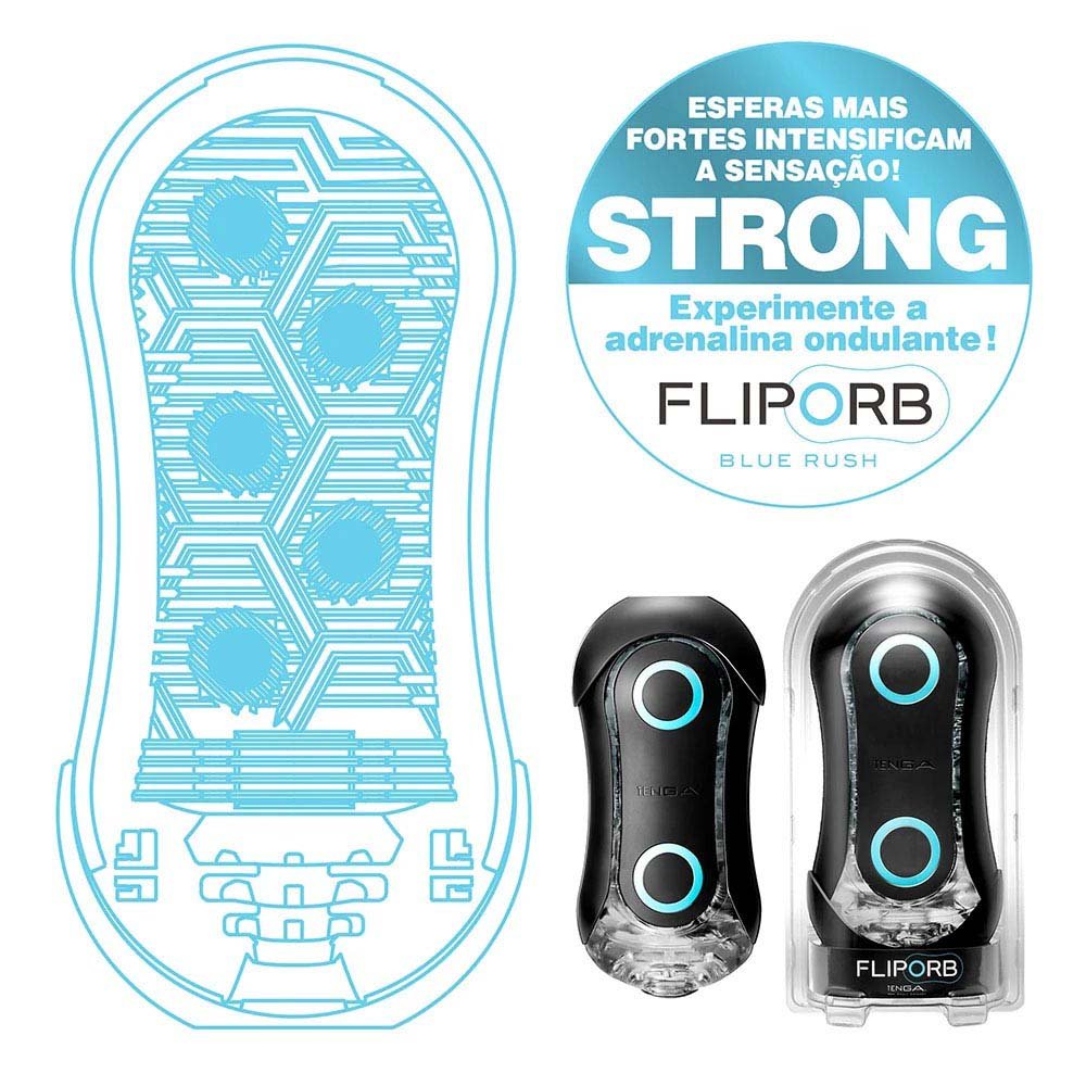 Masturbador Masculino FLIP ORB Strong Blue Rush | Foto 04 Masturbador Masculino FLIP ORB Strong Blue Rush | Foto 04