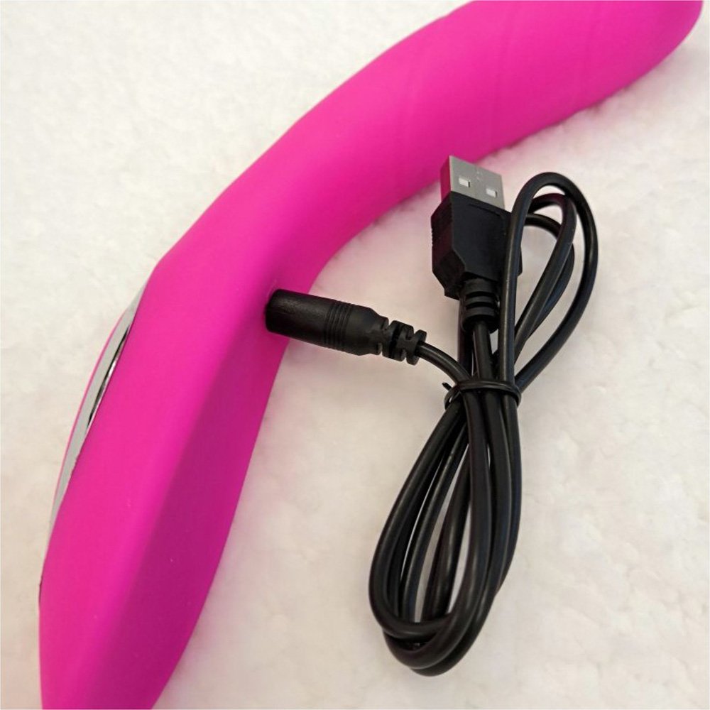 Vibrador Ponto G Recarregável em Silicone e 4 Vibrações ELIZABETH Pink | Foto 04