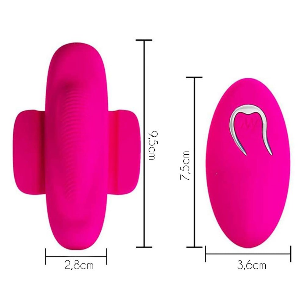 Calcinha Vibrat�ria com Controle Wireless e 12 Modos de Vibra��o FAIRY BOAT II Pink | Foto 06