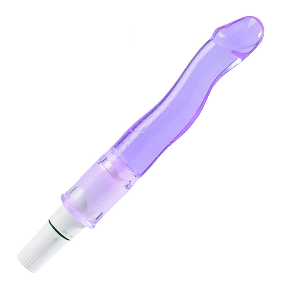 Vibrador Personal em Jelly e Formato de Glande Peniana Multivelocidade 13cm Lil�s - Vista em �ngulo