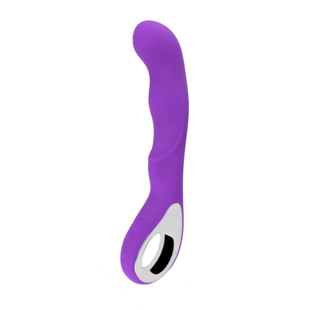Vibrador Ponto G Recarreg�vel em Silicone e 10 Vibra��es com Encaixe HYMAN Roxo | Foto 04