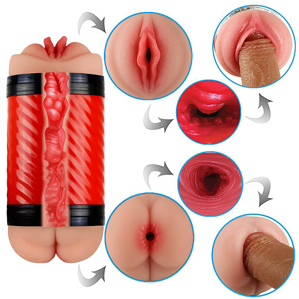 Masturbador �nus e Vagina em Cyberskin Super Forte Bege | Foto 02